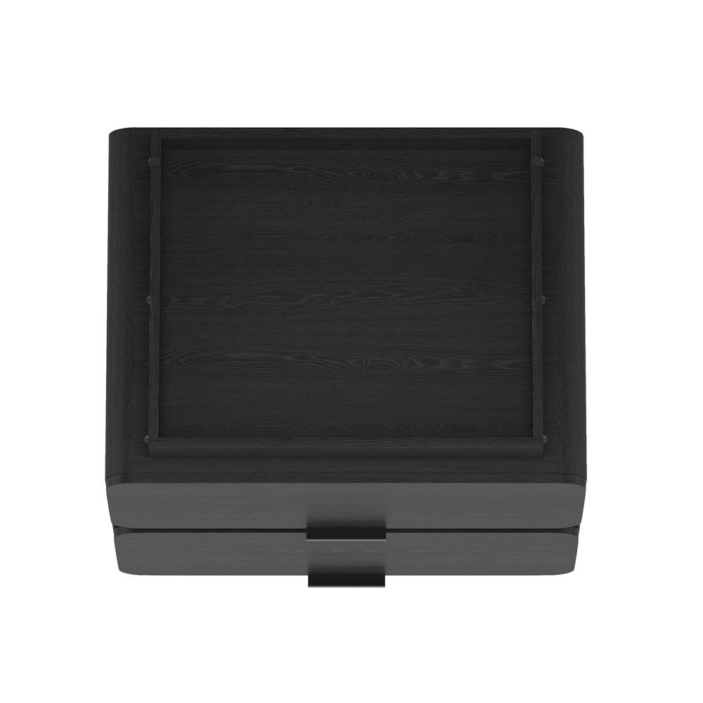 Manhattan Comfort - Chrystie 26in Nightstand in Black (2-Drawer) - Set of 2 - 2-NS016-BK veiw 6