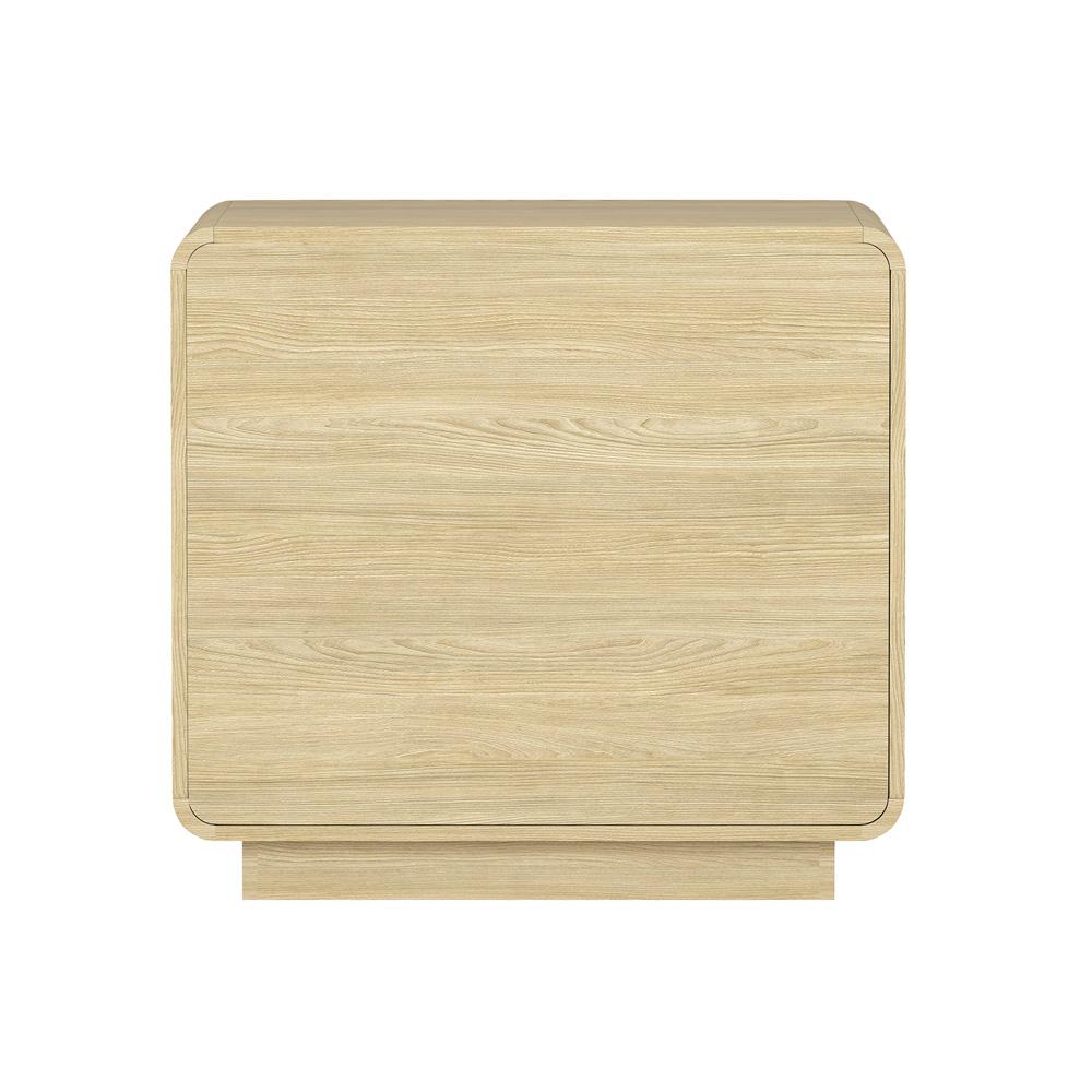 Manhattan Comfort - Chrystie 26in Nightstand in Natural (2-Drawer) - NS016-NA veiw 4
