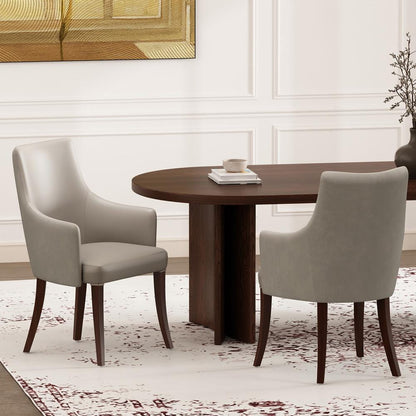 Manhattan Comfort - Connie Dining Armchair in Light Grey - Set of 2 - 2-DC095AR-LG veiw 7