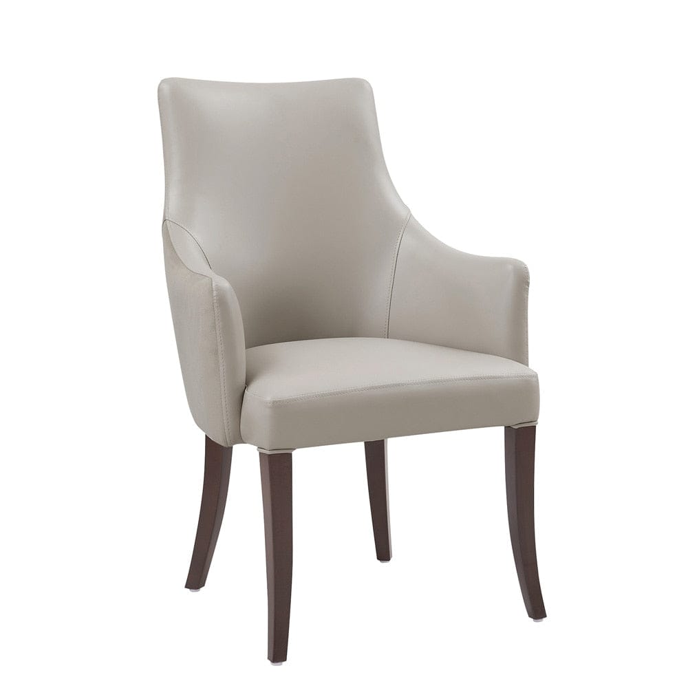 Manhattan Comfort - Connie Dining Armchair in Light Grey - DC095AR-LG veiw 2