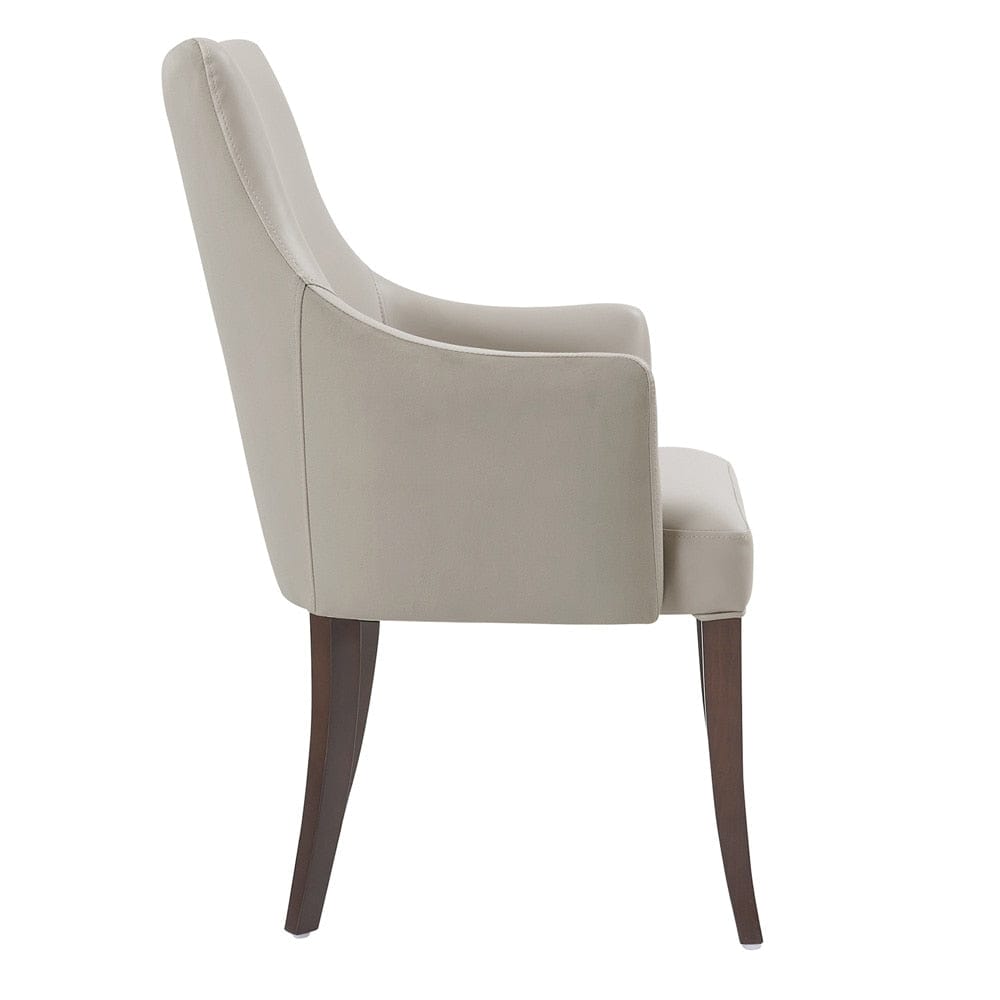 Manhattan Comfort - Connie Dining Armchair in Light Grey - DC095AR-LG veiw 3