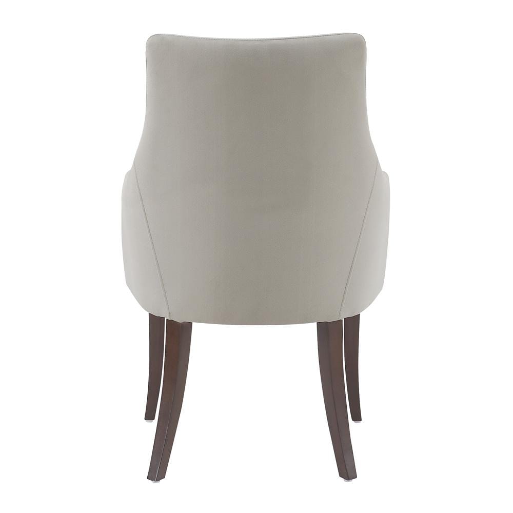 Manhattan Comfort - Connie Dining Armchair in Light Grey - DC095AR-LG veiw 4