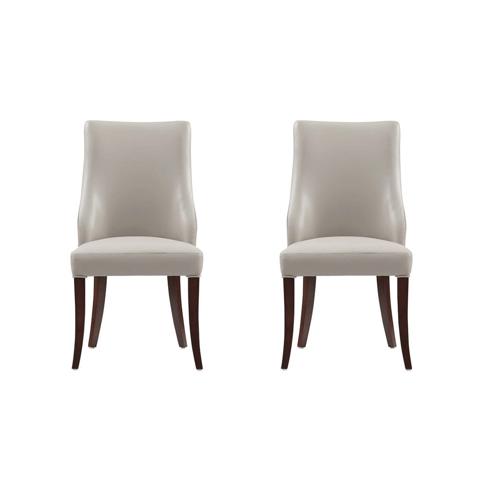 Manhattan Comfort - Connie Dining Chair in Light Grey - Set of 2 - DC095-LG veiw 1