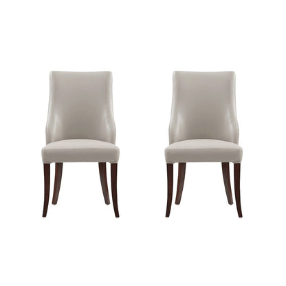 Manhattan Comfort - Connie Dining Chair in Light Grey - Set of 2 - DC095-LG veiw 1