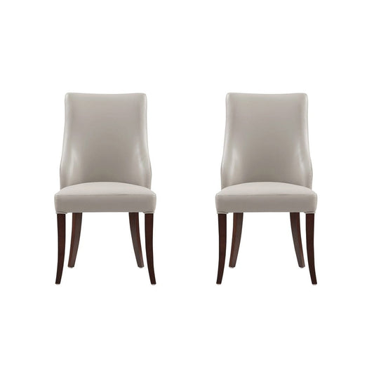 Manhattan Comfort - Connie Dining Chair in Light Grey - Set of 2 - DC095-LG veiw 1