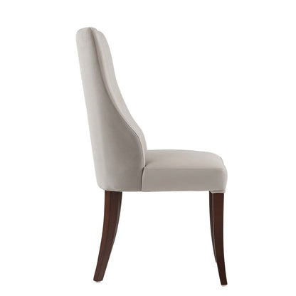 Manhattan Comfort - Connie Dining Chair in Light Grey - Set of 4 - 2-DC095-LG veiw 3