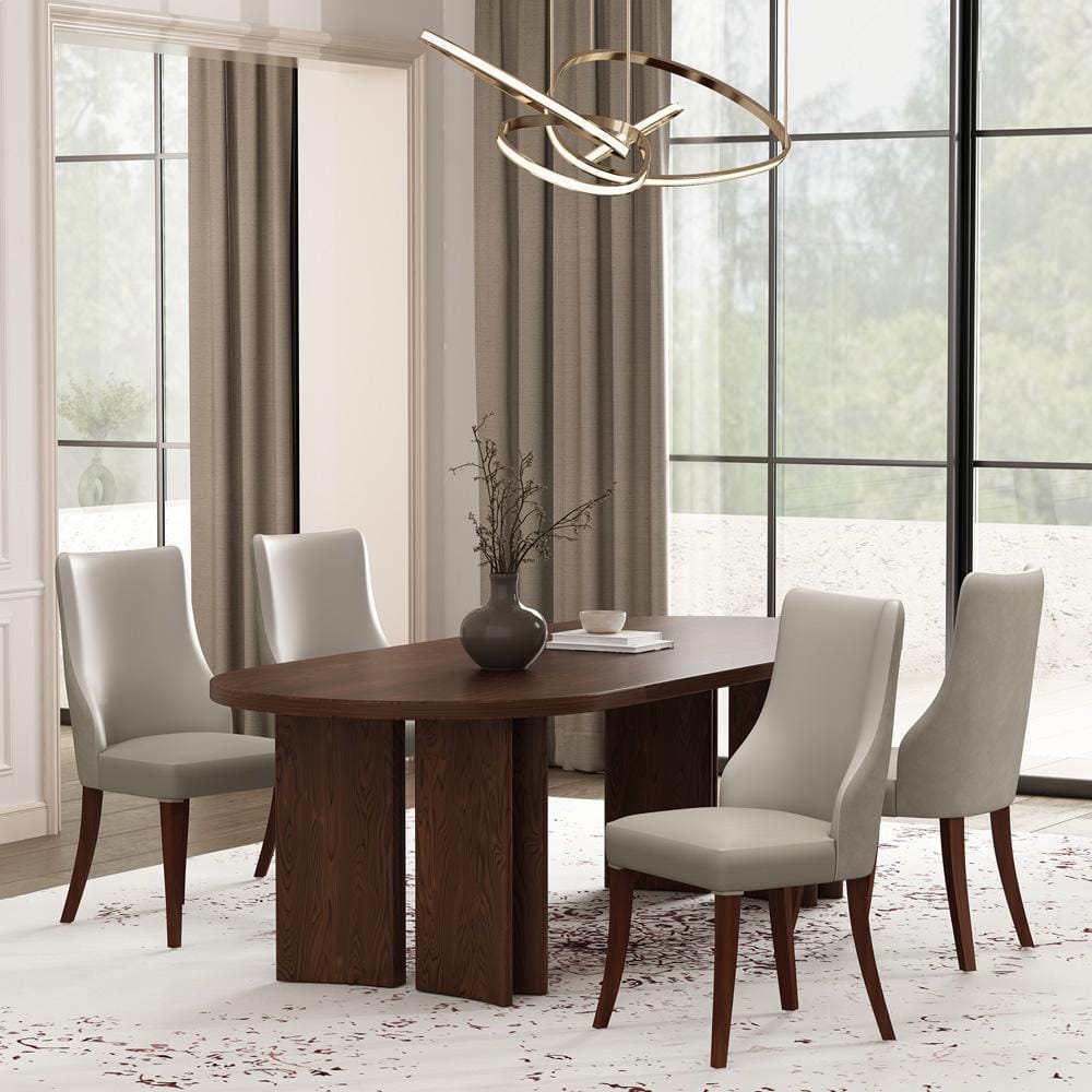 Manhattan Comfort - Connie Dining Chair in Light Grey - Set of 4 - 2-DC095-LG veiw 8