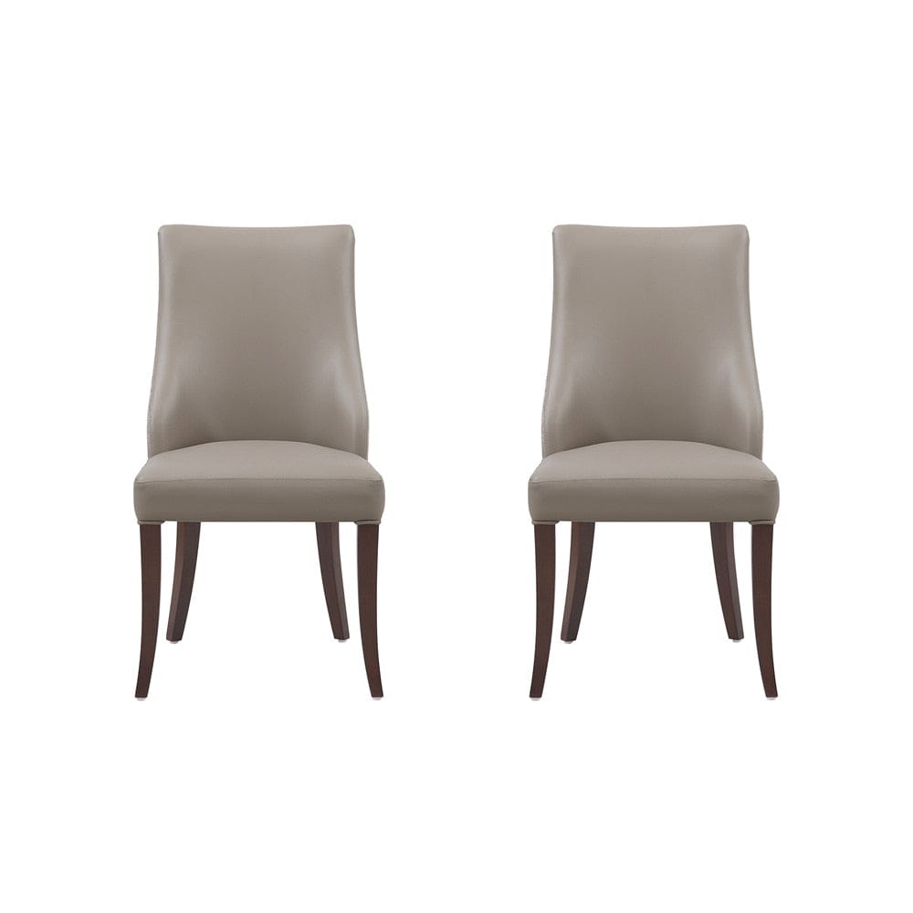 Manhattan Comfort - Connie Dining Chair in Taupe - Set of 2 - DC095-TP veiw 1