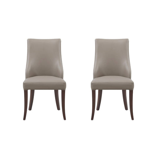 Manhattan Comfort - Connie Dining Chair in Taupe - Set of 2 - DC095-TP veiw 1
