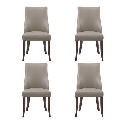 Manhattan Comfort - Connie Dining Chair in Taupe - Set of 4 - 2-DC095-TP veiw 1