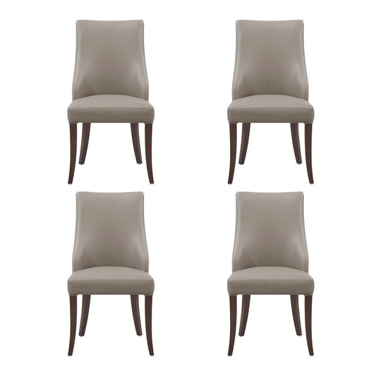 Manhattan Comfort - Connie Dining Chair in Taupe - Set of 4 - 2-DC095-TP veiw 1