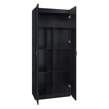 Manhattan Comfort - Cornelia Storage Closet 1.0 in Black - Set of 2 - 2-2BC-BK veiw 4