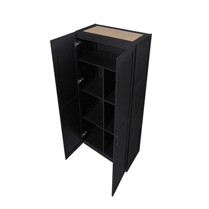 Manhattan Comfort - Cornelia Storage Closet 1.0 in Black - 2BC-BK veiw 3