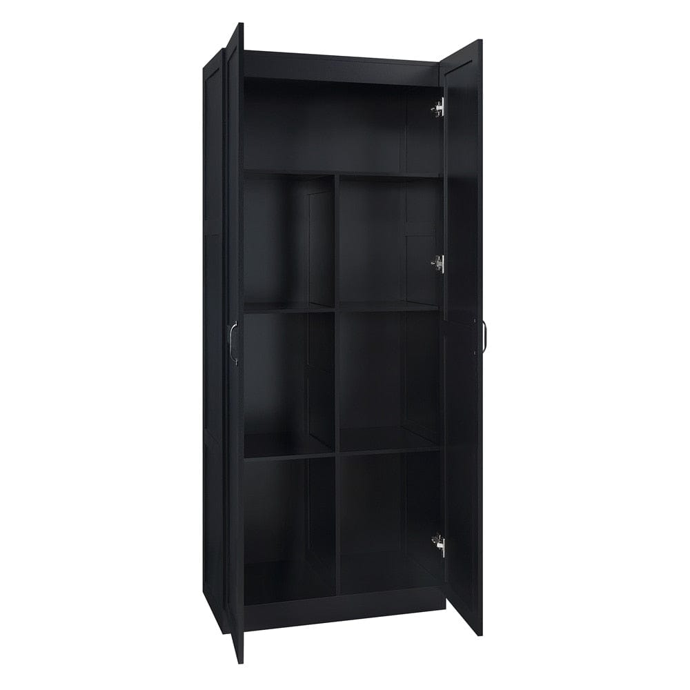 Manhattan Comfort - Cornelia Storage Closet 1.0 in Black - 2BC-BK veiw 4