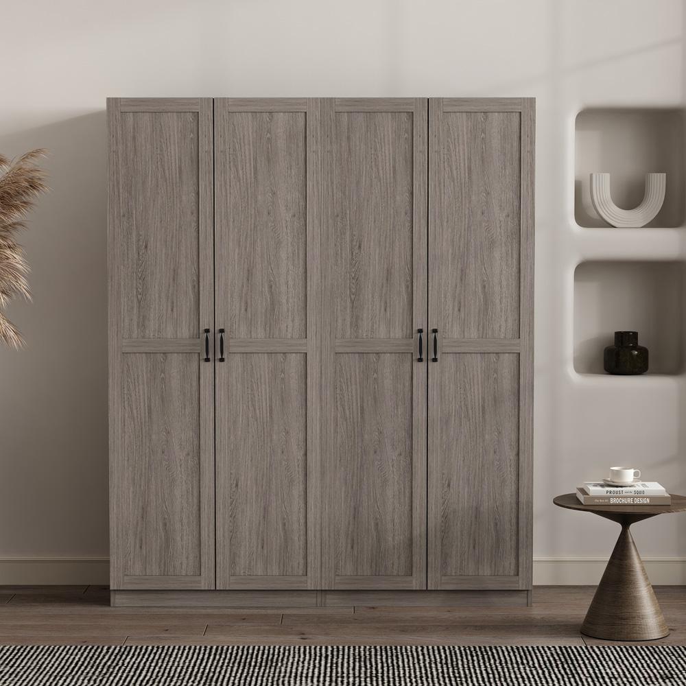 Manhattan Comfort - Cornelia Storage Closet 1.0 in Grey - Set of 2 - 2-2BC-GY veiw 8