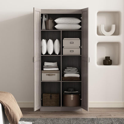 Manhattan Comfort - Cornelia Storage Closet 1.0 in Grey - 2BC-GY veiw 7