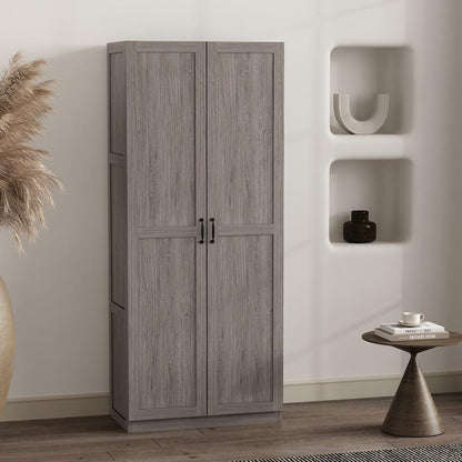 Manhattan Comfort - Cornelia Storage Closet 1.0 in Grey - 2BC-GY veiw 8