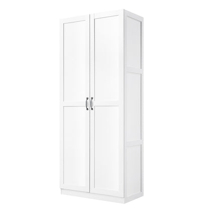 Manhattan Comfort - Cornelia Storage Closet 1.0 in White - Set of 2 - 2-2BC-WH veiw 2
