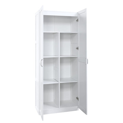 Manhattan Comfort - Cornelia Storage Closet 1.0 in White - Set of 2 - 2-2BC-WH veiw 4