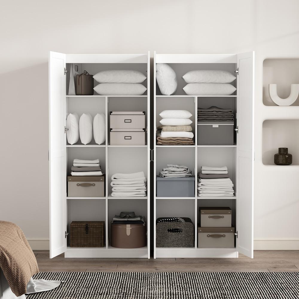 Manhattan Comfort - Cornelia Storage Closet 1.0 in White - Set of 2 - 2-2BC-WH veiw 7