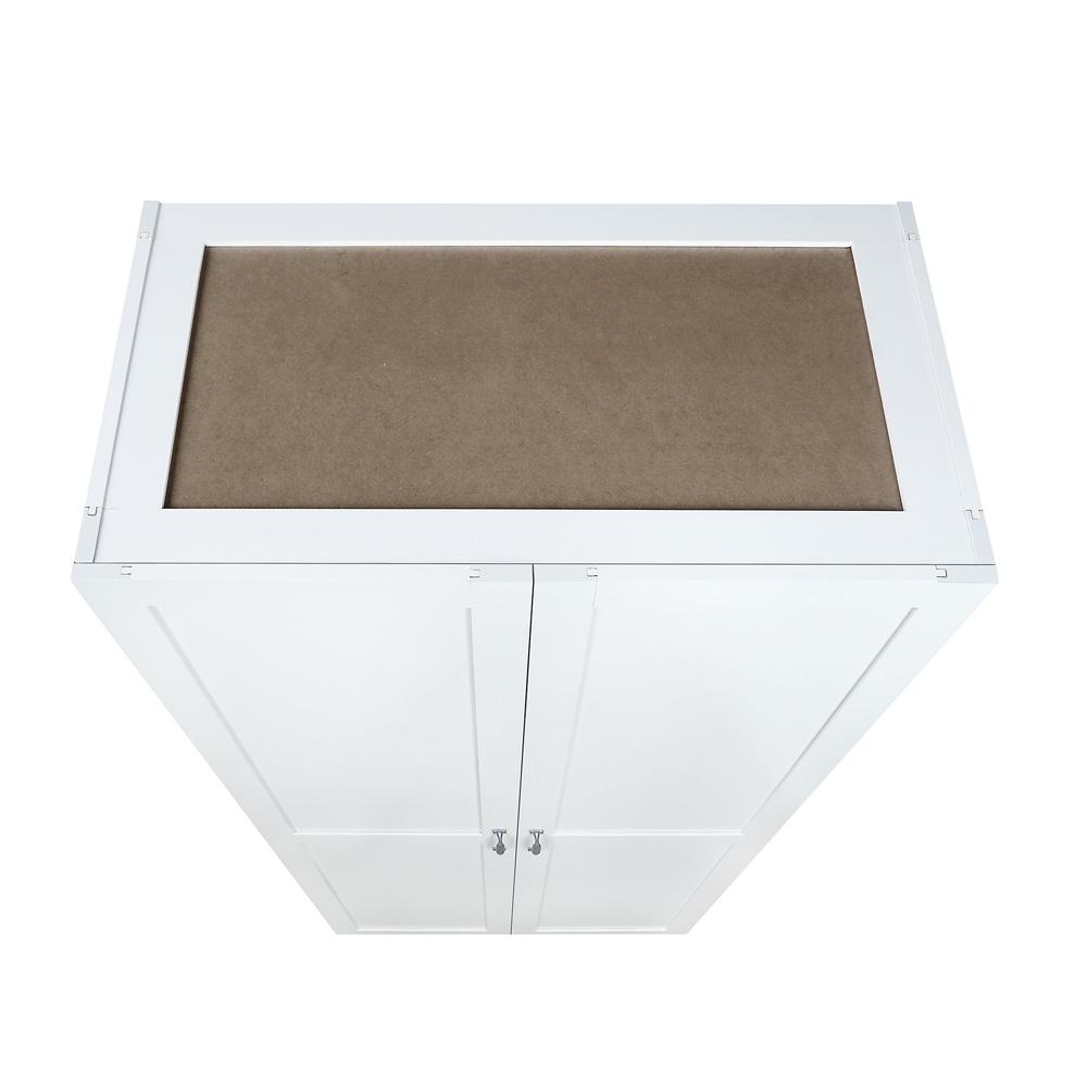 Manhattan Comfort - Cornelia Storage Closet 1.0 in White - 2BC-WH veiw 6