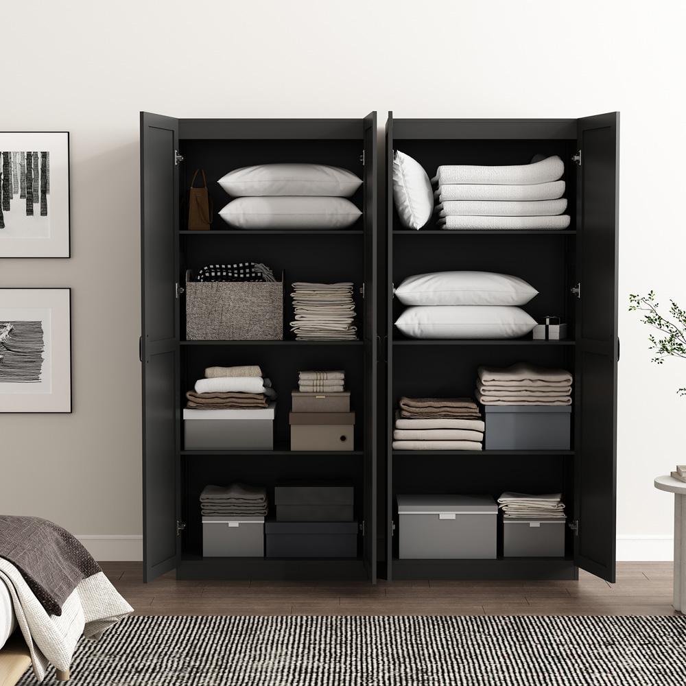 Manhattan Comfort - Cornelia Storage Closet 2.0 in Black - Set of 2 - 2-3BC-BK veiw 7