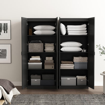Manhattan Comfort - Cornelia Storage Closet 2.0 in Black - Set of 2 - 2-3BC-BK veiw 7