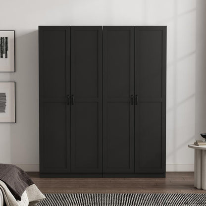 Manhattan Comfort - Cornelia Storage Closet 2.0 in Black - Set of 2 - 2-3BC-BK veiw 8