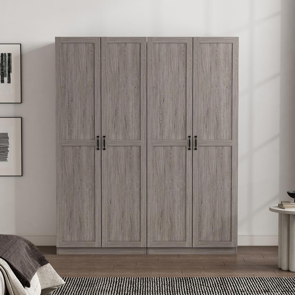Manhattan Comfort - Cornelia Storage Closet 2.0 in Grey - Set of 2 - 2-3BC-GY veiw 8