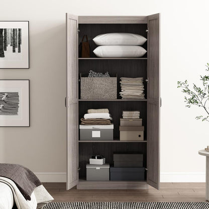 Manhattan Comfort - Cornelia Storage Closet 2.0 in Grey - 3BC-GY veiw 7