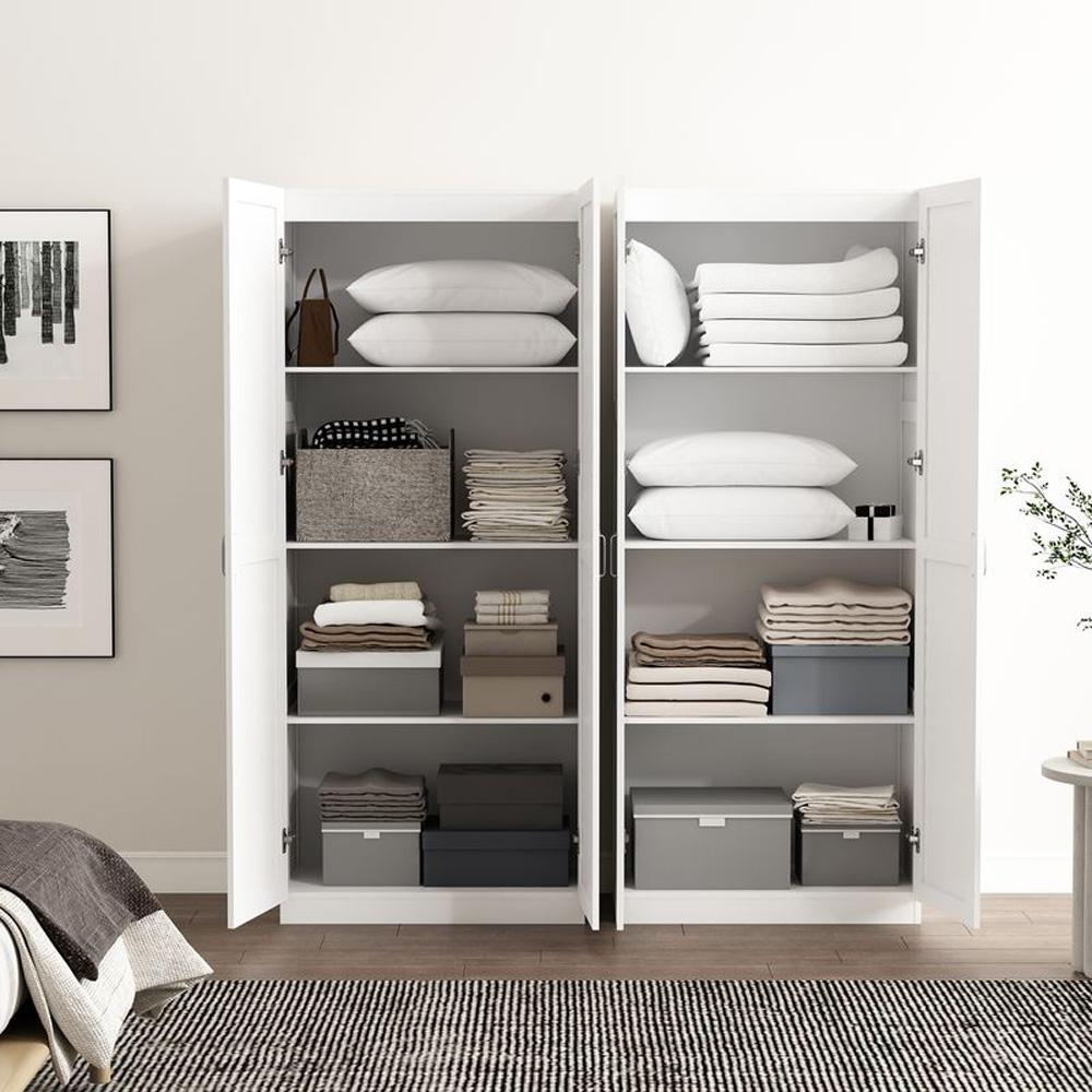 Manhattan Comfort - Cornelia Storage Closet 2.0 in White - Set of 2 - 2-3BC-WH veiw 8
