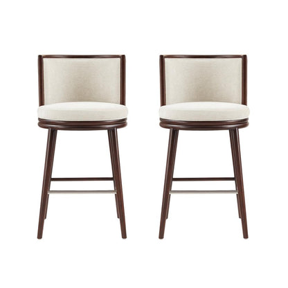 Manhattan Comfort - Evalyn Barstool in Cream - Set of 2 - 2-BS024-CR veiw 1