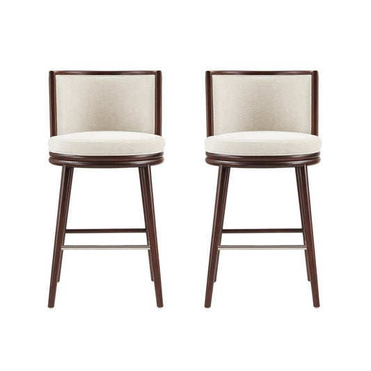 Manhattan Comfort - Evalyn Barstool in Cream - Set of 2 - 2-BS024-CR veiw 1