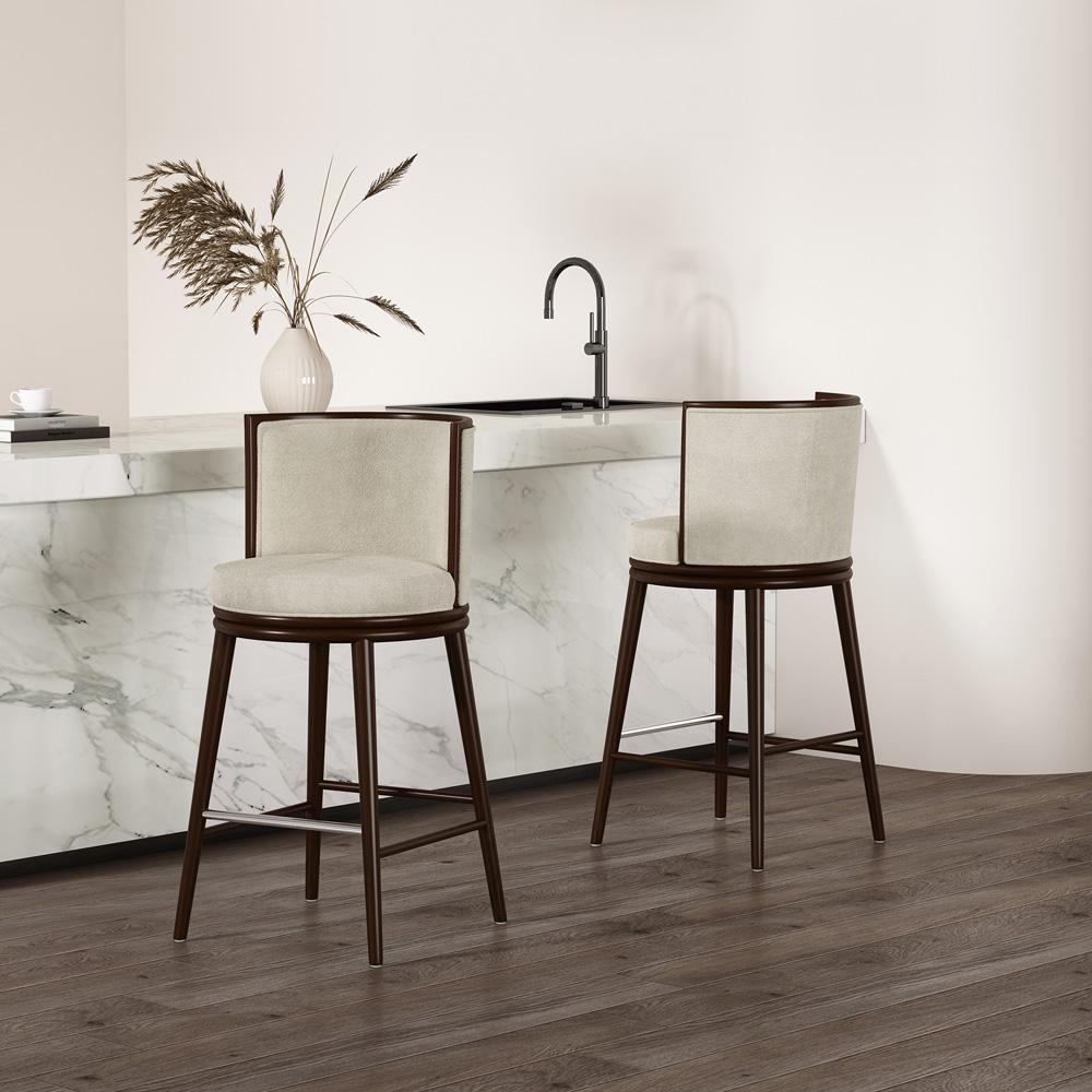 Manhattan Comfort - Evalyn Barstool in Cream - Set of 2 - 2-BS024-CR veiw 8