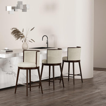 Manhattan Comfort - Evalyn Barstool in Cream - Set of 3 - 3-BS024-CR veiw 8