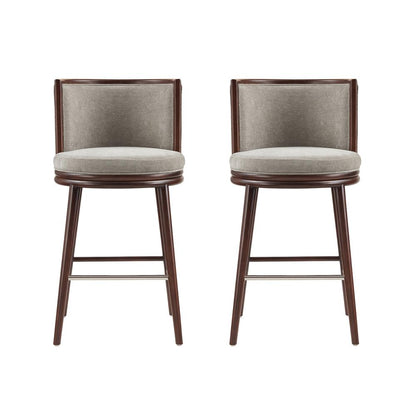 Manhattan Comfort - Evalyn Barstool in Dove - Set of 2 - 2-BS024-DO veiw 1