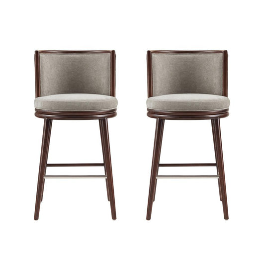 Manhattan Comfort - Evalyn Barstool in Dove - Set of 2 - 2-BS024-DO veiw 1