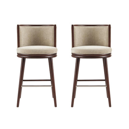 Manhattan Comfort - Evalyn Barstool in Natural - Set of 2 - 2-BS024-NA veiw 1