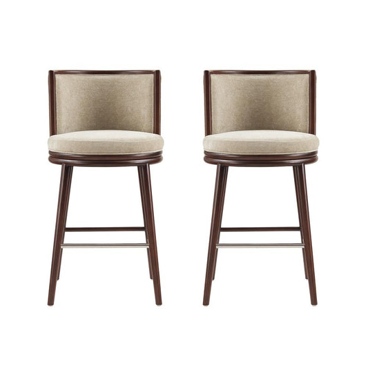 Manhattan Comfort - Evalyn Barstool in Natural - Set of 2 - 2-BS024-NA veiw 1