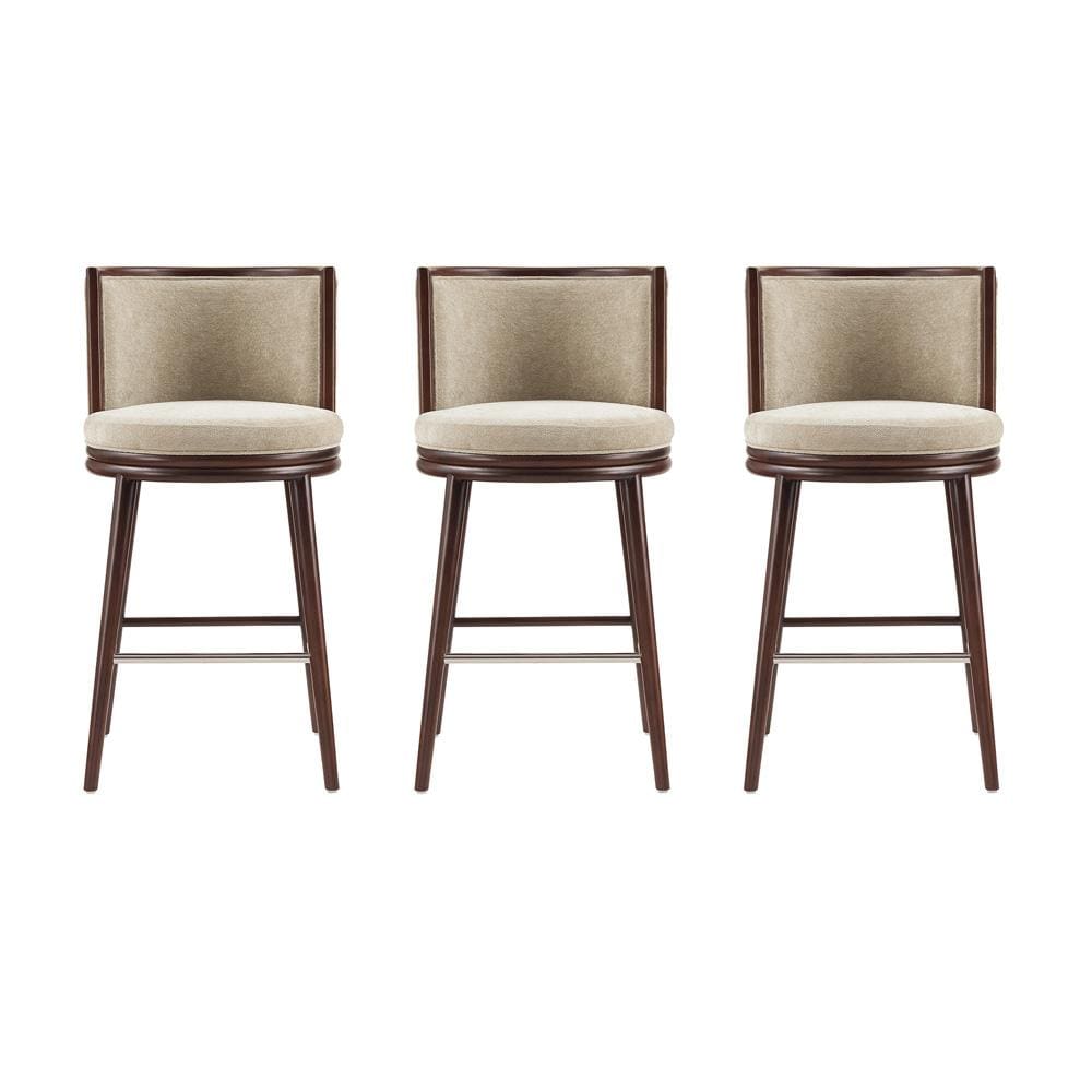 Manhattan Comfort - Evalyn Barstool in Natural - Set of 3 - 3-BS024-NA veiw 1