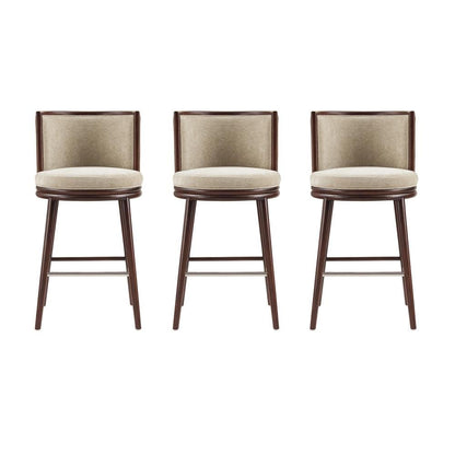 Manhattan Comfort - Evalyn Barstool in Natural - Set of 3 - 3-BS024-NA veiw 1