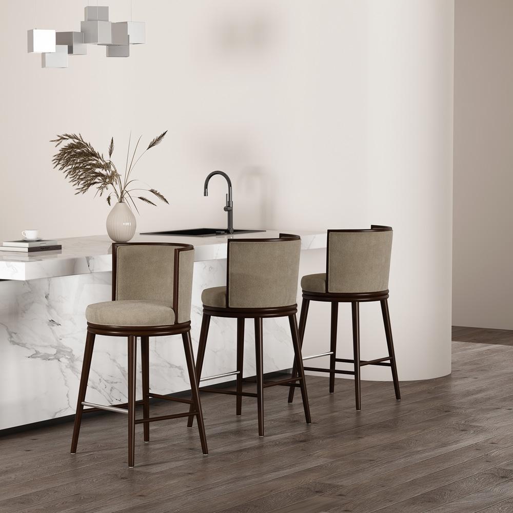 Manhattan Comfort - Evalyn Barstool in Natural - Set of 3 - 3-BS024-NA veiw 8