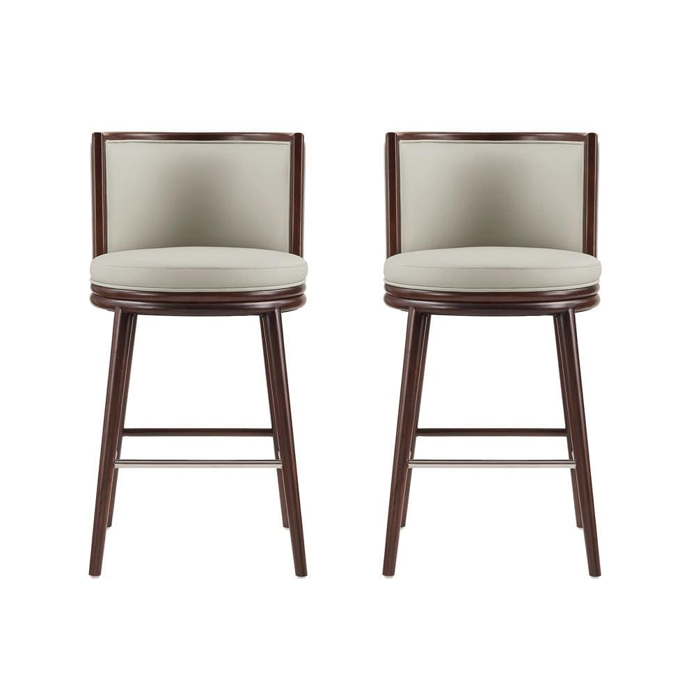 Manhattan Comfort - Evalyn Barstool in Stone - Set of 2 - 2-BS024-ST veiw 1