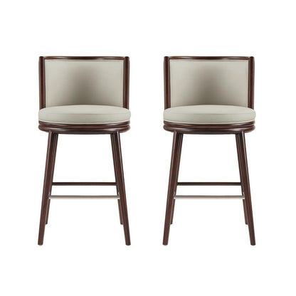 Manhattan Comfort - Evalyn Barstool in Stone - Set of 2 - 2-BS024-ST veiw 1