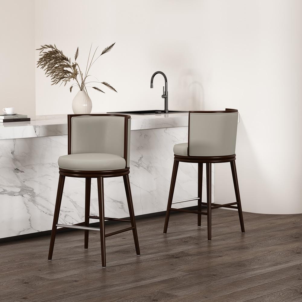 Manhattan Comfort - Evalyn Barstool in Stone - Set of 2 - 2-BS024-ST veiw 8