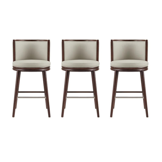 Manhattan Comfort - Evalyn Barstool in Stone - Set of 3 - 3-BS024-ST veiw 1