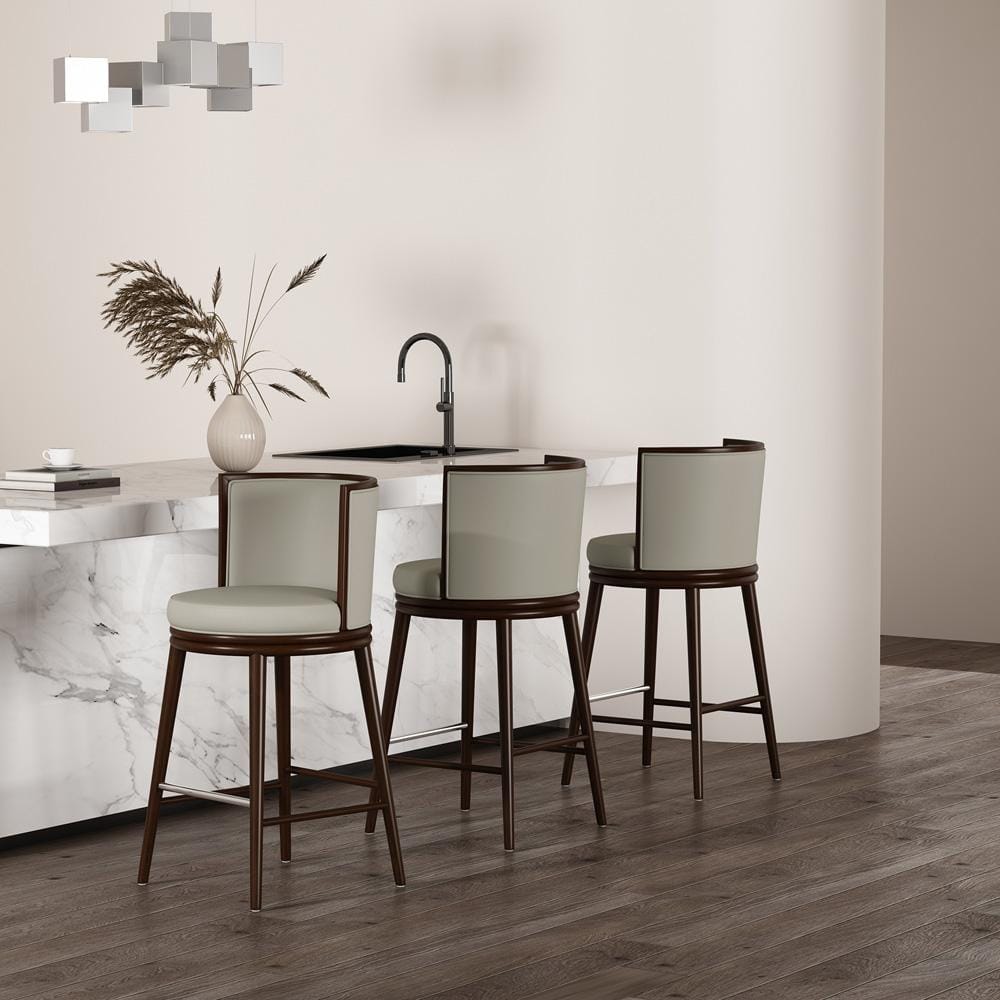 Manhattan Comfort - Evalyn Barstool in Stone - Set of 3 - 3-BS024-ST veiw 8