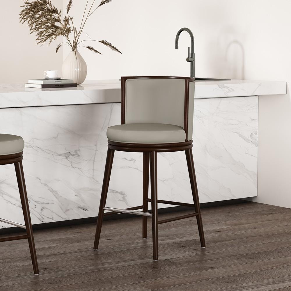 Manhattan Comfort - Evalyn Barstool in Stone - BS024-ST veiw 8