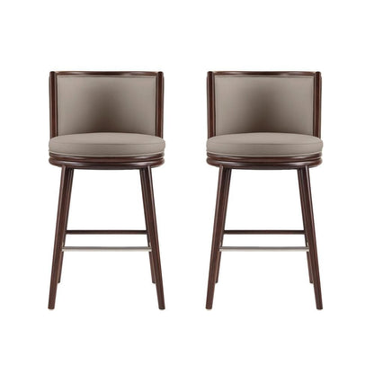 Manhattan Comfort - Evalyn Barstool in Taupe - Set of 2 - 2-BS024-TP veiw 1