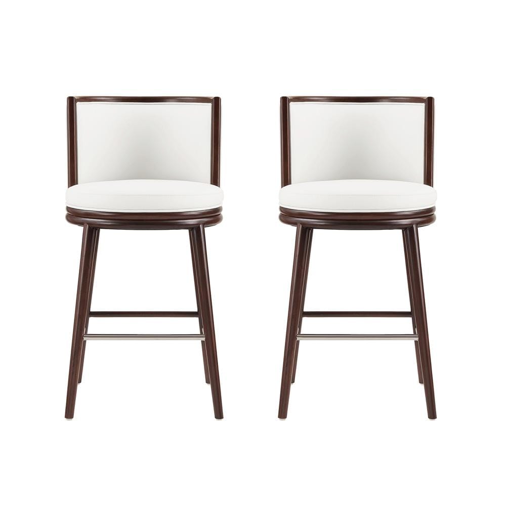 Manhattan Comfort - Evalyn Barstool in White - Set of 2 - 2-BS024-WH veiw 1